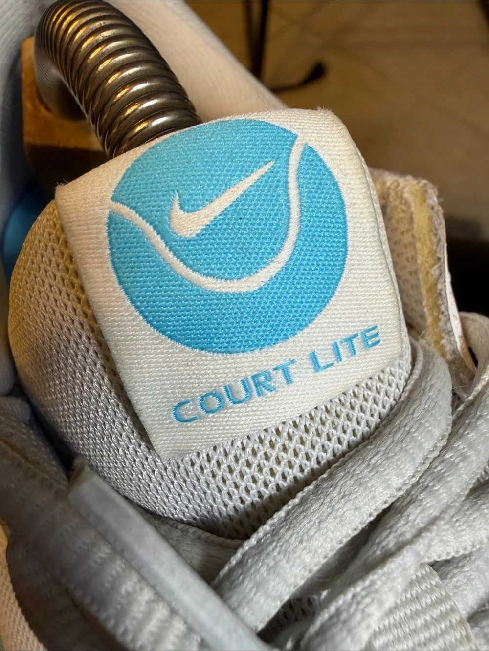 Men's Nike Zoom Court Lite 3 White/Baltic Blue-Photon Dust (DV3258 100) - SZ 13